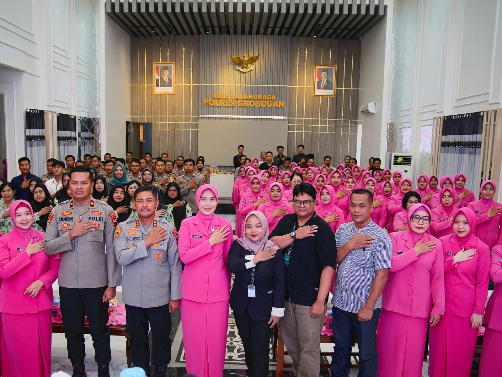 Dokumentasi sesi pelatihan korporat Neksus bersama Polres Grobogan
