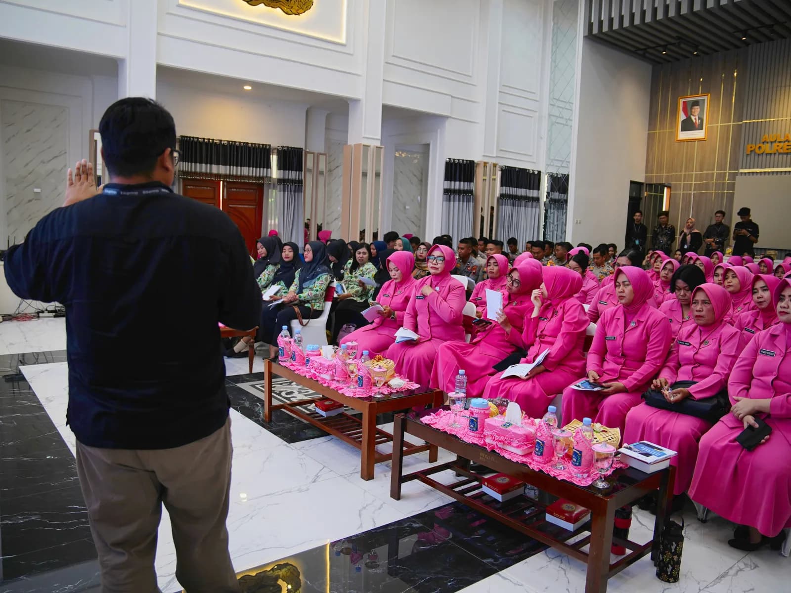 Dokumentasi sesi pelatihan korporat Neksus bersama Polres Grobogan