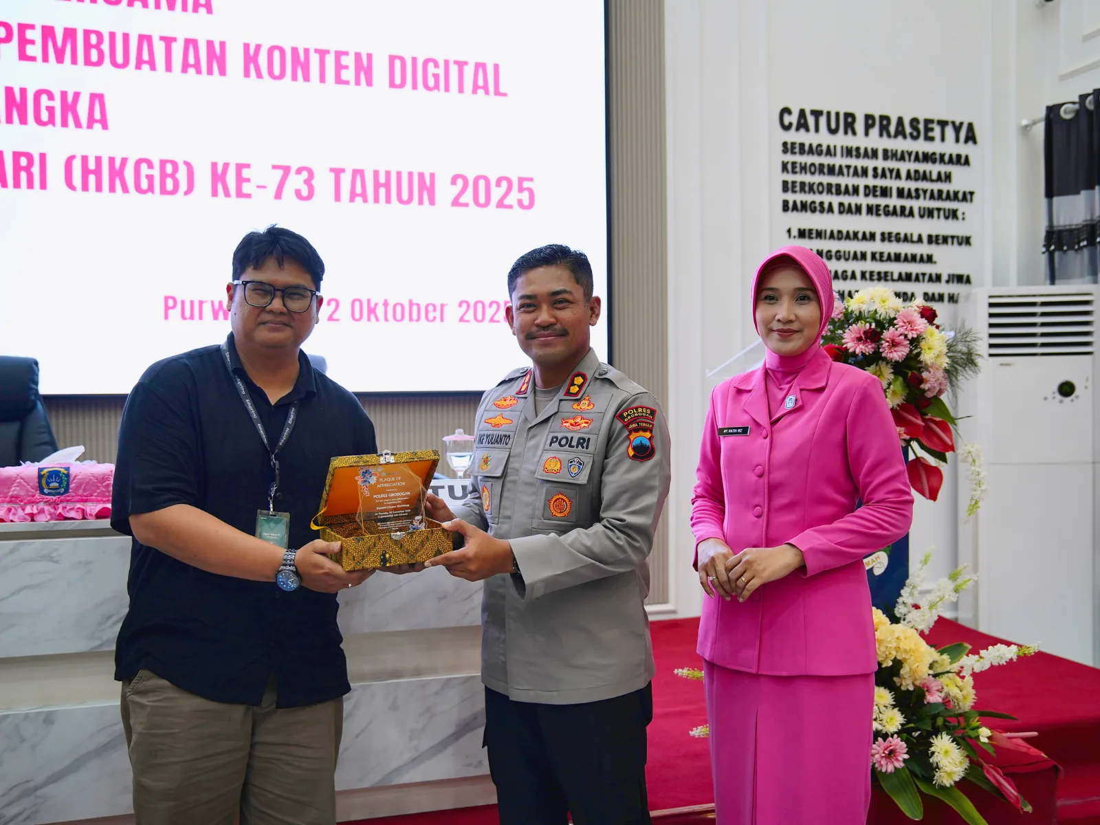 Dokumentasi sesi pelatihan korporat Neksus bersama Polres Grobogan