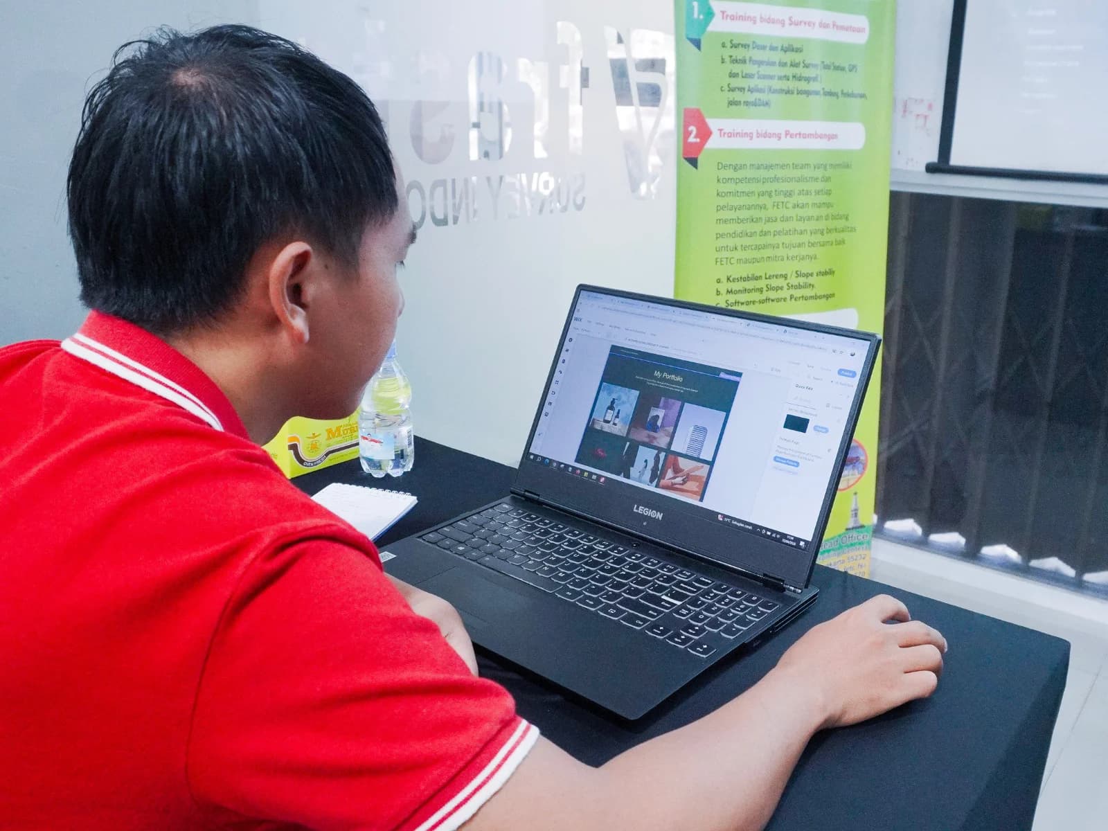 Dokumentasi sesi pelatihan korporat Neksus bersama PT Frasta Survey Indonesia