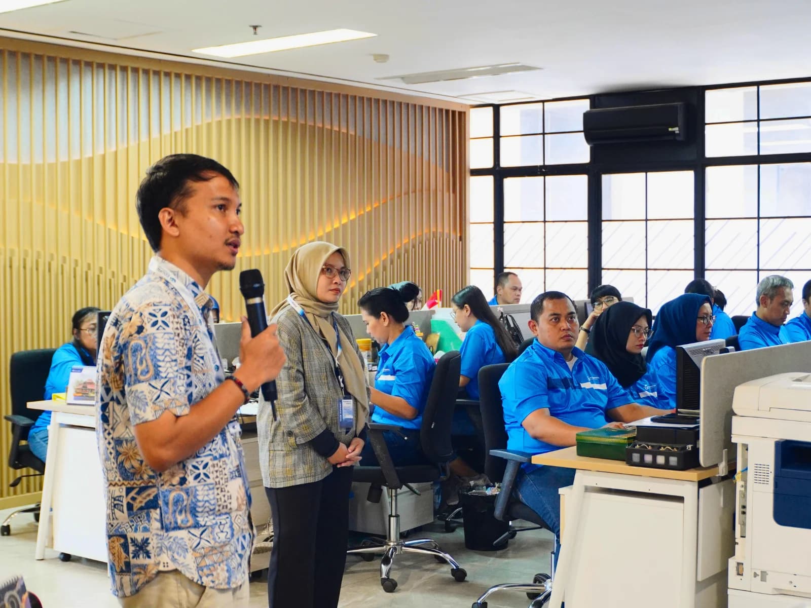 Dokumentasi sesi pelatihan korporat Neksus bersama PT Grinatha Semarang