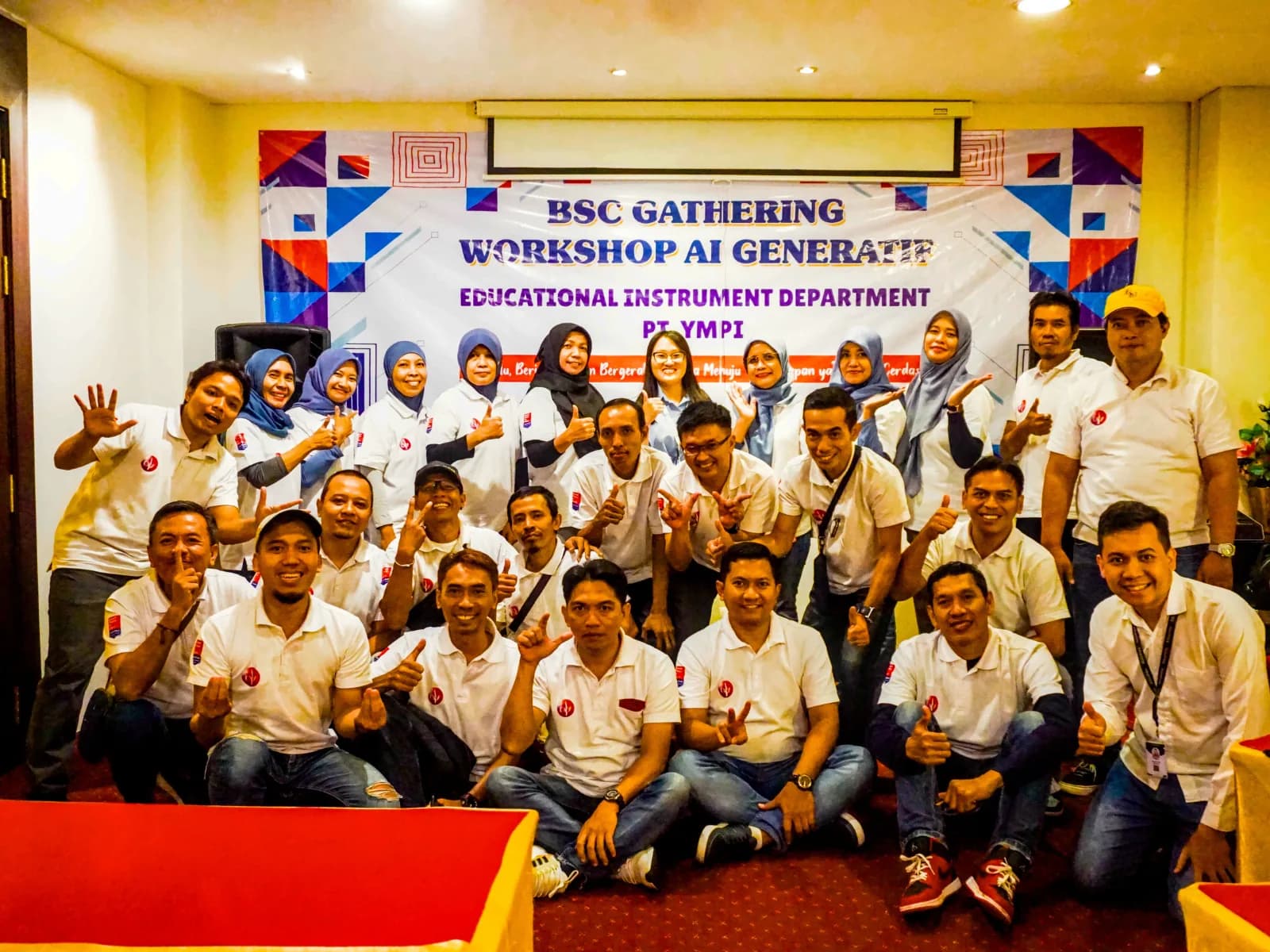 Dokumentasi sesi pelatihan korporat Neksus bersama PT Yamaha Music Indonesia