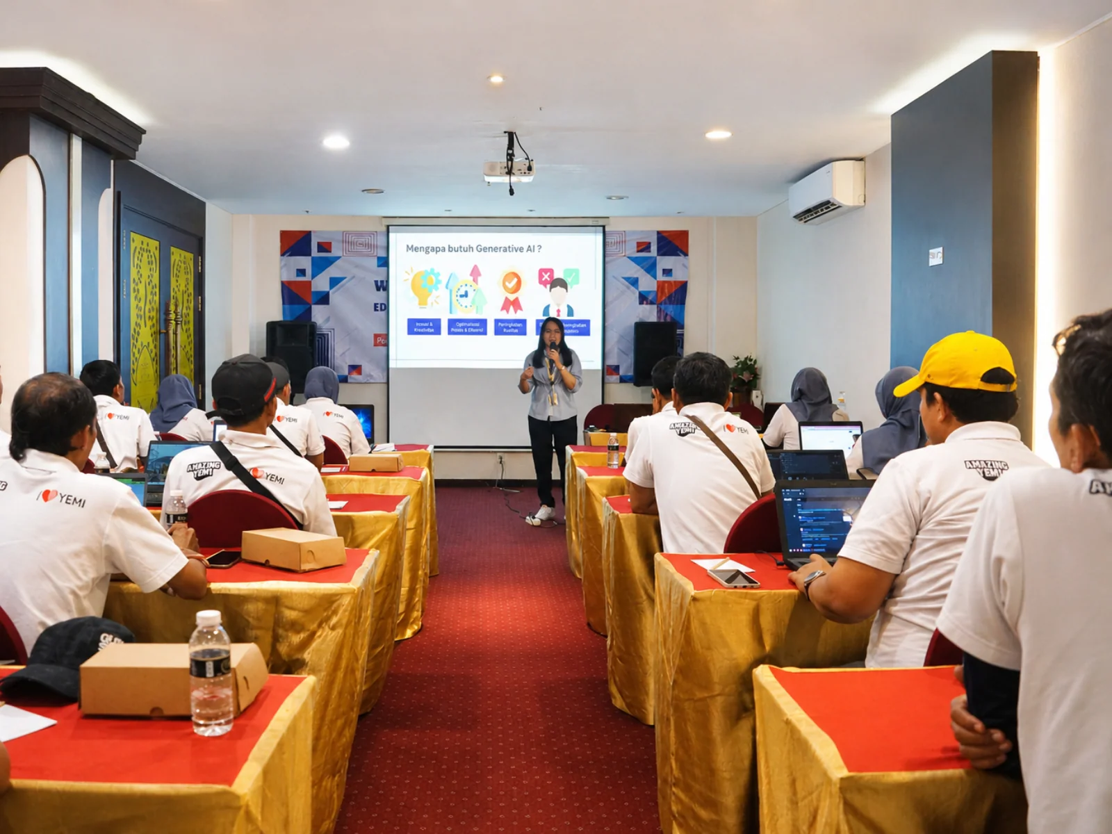 Dokumentasi sesi pelatihan korporat Neksus bersama PT Yamaha Music Indonesia